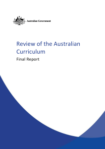 Review of the Australian Curriculum