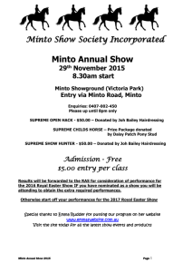 Minto Show Society Incorporated