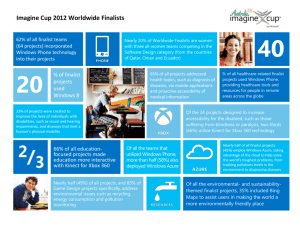 Imagine Cup 2012 Worldwide Finalists - News Center