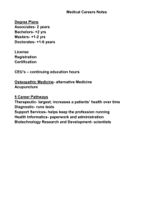 Medical Careers Notes