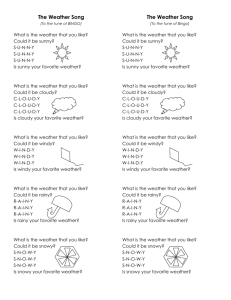 KThe Weather Song - Elementary Science Wiki