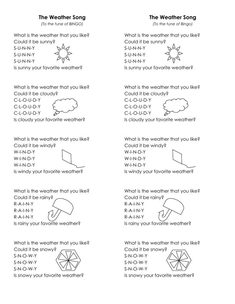 Kthe Weather Song Elementary Science Wiki