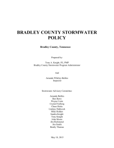 Stormwater Policy 2015