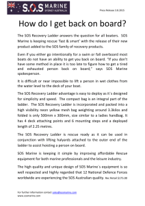 Press Release 3.8.2015 How do I get back on board? The SOS