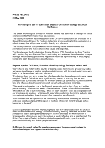 PRESS RELEASE 21 May 2015 Psychologists call for publication of