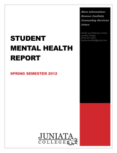 Student Mental Health Report