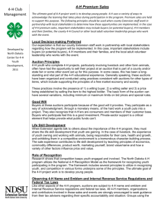 4-H Premium Sales - North Dakota State University