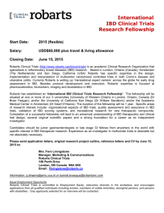International IBD Clinical Trials Research Fellowship