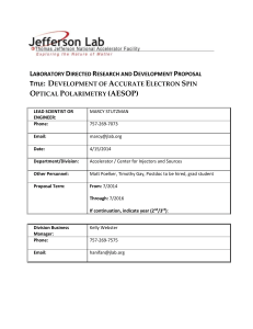 LDRD Template - Jefferson Lab