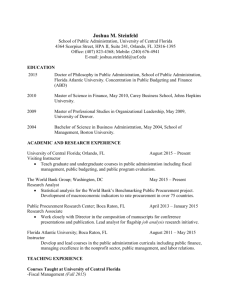 Curriculum Vitae - University of Central Florida