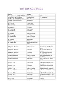 Award Winners 2014/15 - stbernardsoccc.com.au