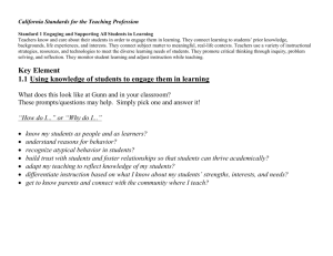 make connections between the subject matter and real