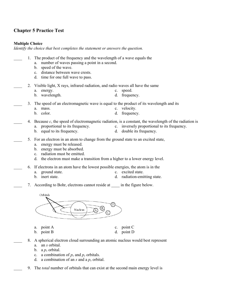 34 Chapter 5 Electrons In Atoms Answers To Worksheet Free Worksheet