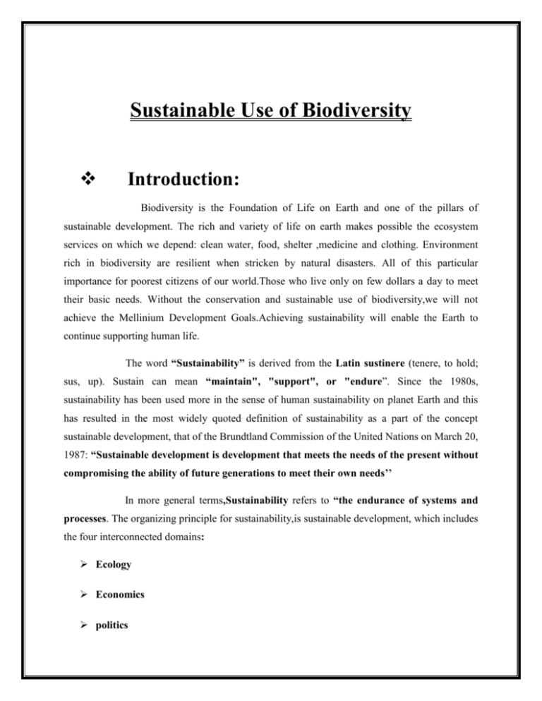 essay on biodiversity of india