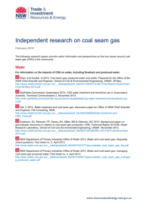 Independent research on coal seam gas