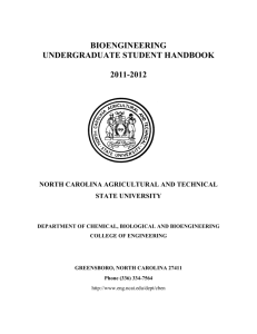 bmen handbook 2011-2012 - North Carolina Agricultural and