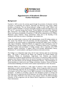 Appointment of Academic Director Further