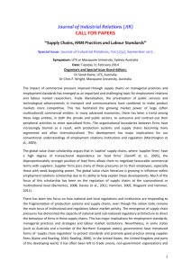Call for papers - Labour Law Research Network