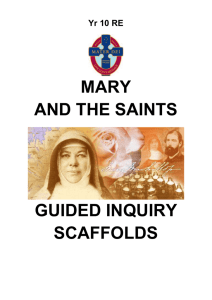 Mary and the Saints - Mary Mackillop