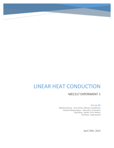 MEC317 L1 - Linear Heat Conduction