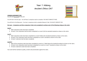 YEAR 7 Ancient China CAT REVISED