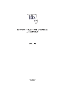 florida structural engineers association bylaws