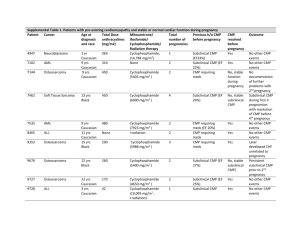 Supplemental Table 1. Patients with pre