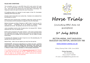 RULES AND CONDITIONS - British Riding Clubs Area 12