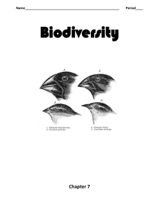 Biodiversity Packet (Part I)