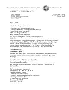 Example of a Cover Letter - UC Davis Health System