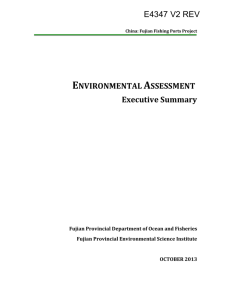 ENVIRONMENTAL ASSESSMENT Executive Summary Fujian