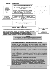 Appendix 1 Study Flowchart Group (i) intervention/pathway (for