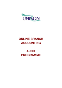 OLBA audit programme January 2015