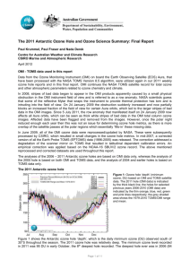 The 2011 Antarctic Ozone Hole and Ozone Science Summary: Final