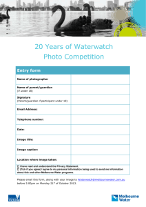 20 Years of Waterwatch photo competition entry