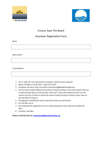 Volunteer registration form inc ts and cs Final