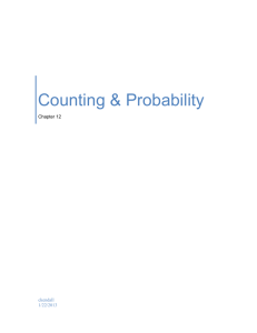 Counting & Probability