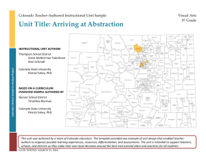 March 31, 2014 - Colorado Department of Education