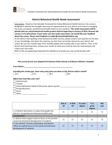 CEI- Created District Needs Assessment