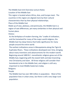 Middle East Geography Notes (completed)