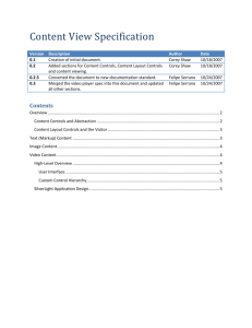 07c Content View Specification