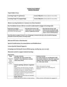 MSSPED lesson plan template edTPA