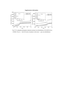 Supplementary information Fig. S1 N2 adsorption