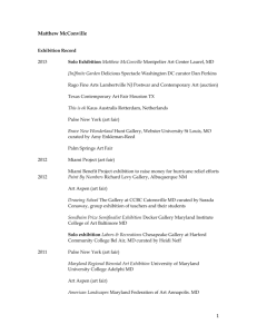 Matthew McConville Exhibition Record 2013 Solo Exhibition