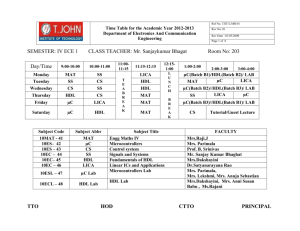 Time Table Even Sem