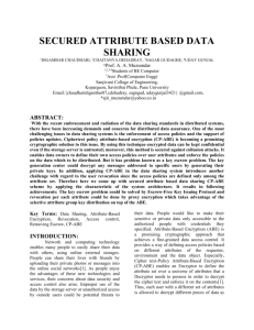 secured attribute based data sharing