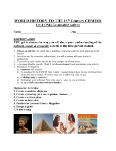 Ancient Civilizations Assign (Egypt)