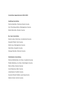 Committee Appointments 2014-2015 Auditing Committee Patricia