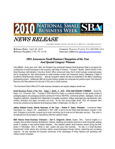 US SBA – Small Business Champions