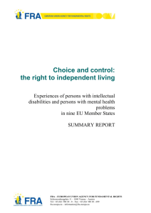 summary report - European Union Agency for Fundamental Rights